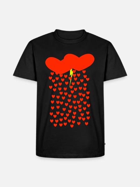 Love storm - Men's Premium Organic T-Shirt - black
