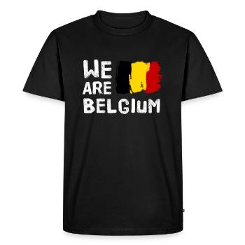 Belgium - Men's Premium Organic T-Shirt - black - Front - Nico (187cm)