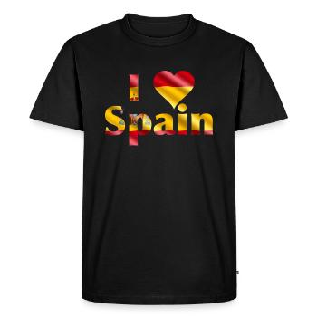 J'aime l'Espagne - T-shirt Premium bio Homme - noir - Devant - Nico (187cm)