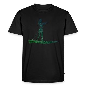 Standup Paddling Standup Paddle Men Women - Men's Premium Organic T-Shirt - black - Front - Nico (187cm)