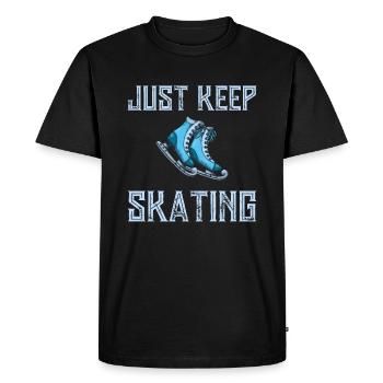 Skate Graphic Figure Skating Gifts - Men's Premium Organic T-Shirt - black - Front - Nico (187cm)