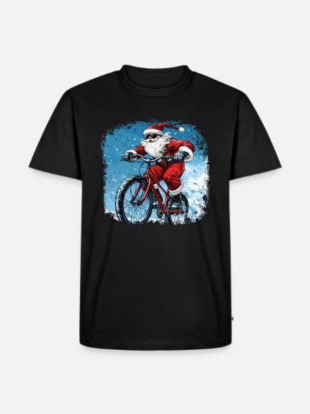 Biker Christmas - Men's Premium Organic T-Shirt - black