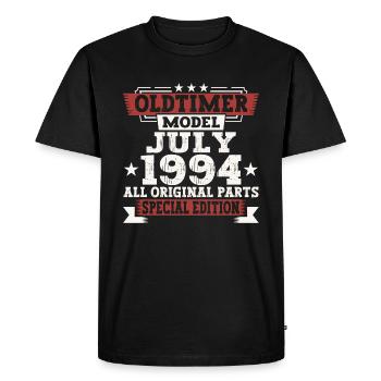 Oldtimer Juillet 1994 28ème Anniversaire Cadeau Hommes - T-shirt Premium bio Homme - noir - Devant - Nico (187cm)