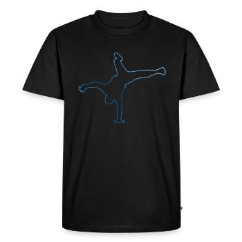 Women's Bboy Bgirl Men's Hip Hop Breakdance - Men's Premium Organic T-Shirt - black - Front - Nico (187cm)