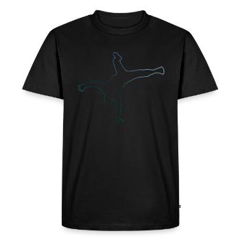 Bgirl Hiphop Bboy Break Dance Women Men - Men's Premium Organic T-Shirt - black - Front - Nico (187cm)