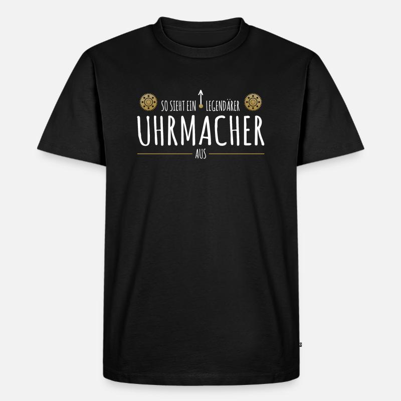 Legendärer Uhrmacher - Männer Premium Bio T-Shirt - Schwarz