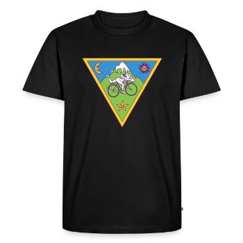 Albert Hofmann LSD Triangle - T-shirt Premium bio Homme - noir - Devant - Nico (187cm)