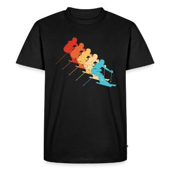 Ski acrobatique Femmes Ski acrobatique - T-shirt Premium bio Homme - noir - Devant - Nico (187cm)