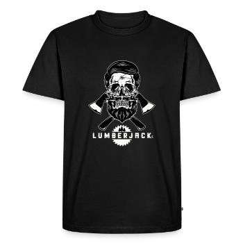 Lumberjack - Men's Premium Organic T-Shirt - black - Front - Nico (187cm)