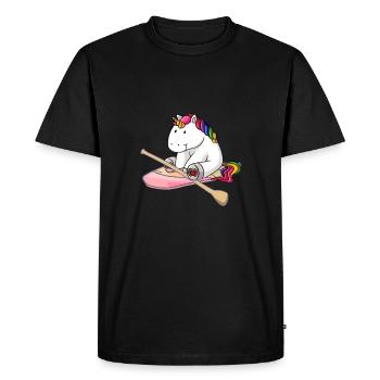 Stand up paddler Stand up paddle SUP - T-shirt Premium bio Homme - noir - Devant - Nico (187cm)