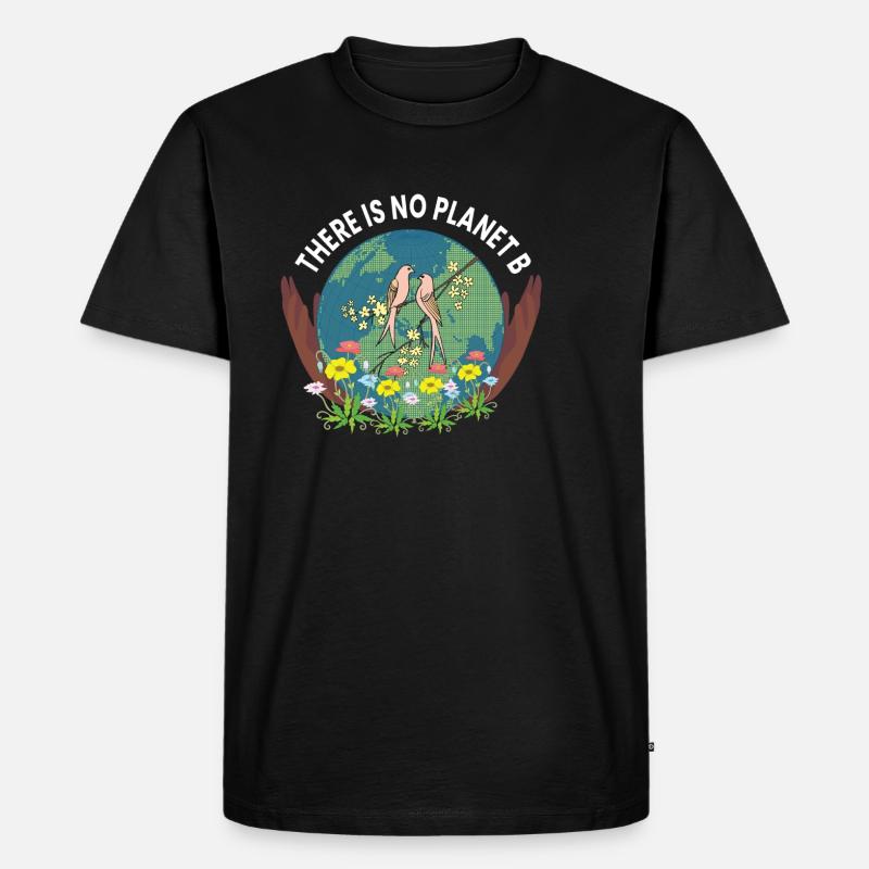 no planet b - Männer Premium Bio T-Shirt - Schwarz