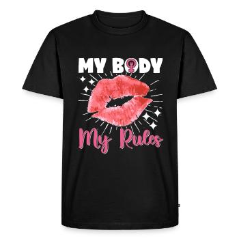 Feminist Women's Rights Female - Men's Premium Organic T-Shirt - black - Front - Nico (187cm)