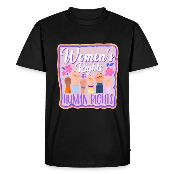 Feminin Womens Rights Social - Männer Premium Bio T-Shirt - Schwarz - Vorne - Nico (187cm)