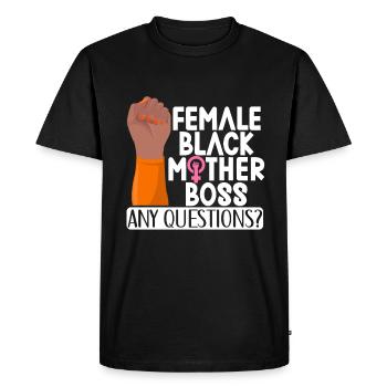 Feminist Women's Rights Female - Men's Premium Organic T-Shirt - black - Front - Nico (187cm)