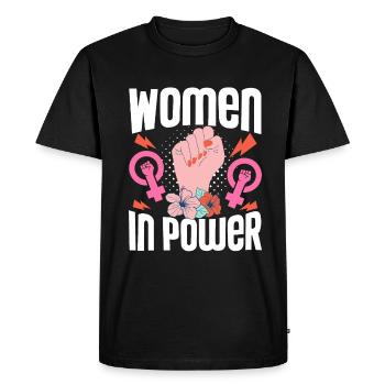 Feminist Women's Rights Female - Men's Premium Organic T-Shirt - black - Front - Nico (187cm)