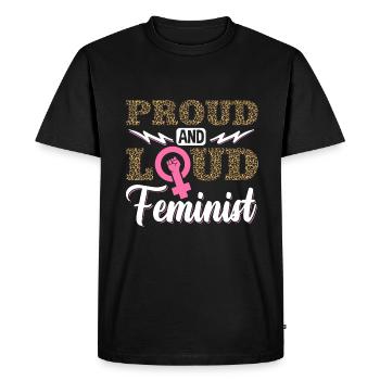 Feminist Women's Rights Female - Men's Premium Organic T-Shirt - black - Front - Nico (187cm)