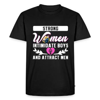 Feminist Women's Rights Female - Men's Premium Organic T-Shirt - black - Front - Nico (187cm)