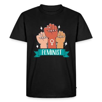 Feminist Women's Rights Female - Men's Premium Organic T-Shirt - black - Front - Nico (187cm)