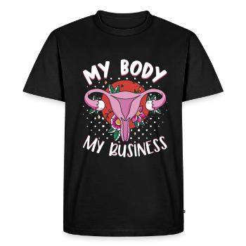 Feminist Women's Rights Female - Men's Premium Organic T-Shirt - black - Front - Nico (187cm)