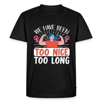 Feminist Women's Rights Female - Men's Premium Organic T-Shirt - black - Front - Nico (187cm)