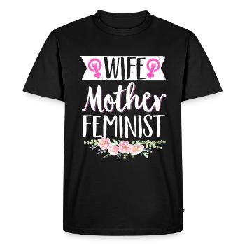 Feminist Women's Rights Female - Men's Premium Organic T-Shirt - black - Front - Nico (187cm)