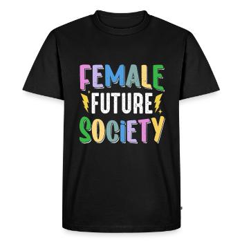 Feminist Women's Rights Female - Men's Premium Organic T-Shirt - black - Front - Nico (187cm)