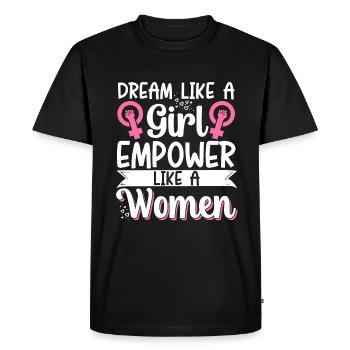 Feminist Women's Rights Female - Men's Premium Organic T-Shirt - black - Front - Nico (187cm)