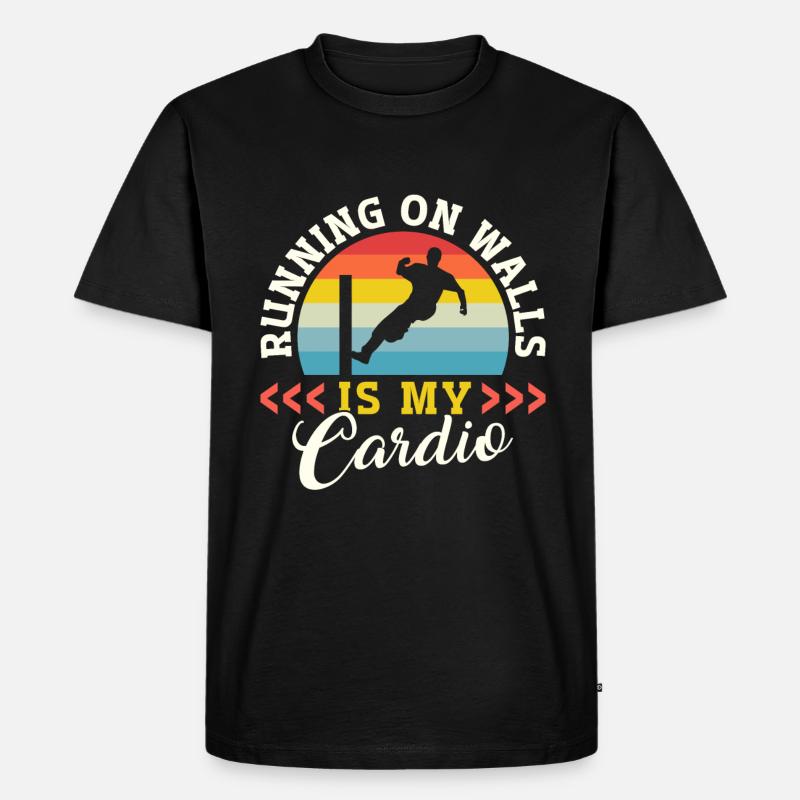 Parkour Freerunning Traceur - Männer Premium Bio T-Shirt - Schwarz