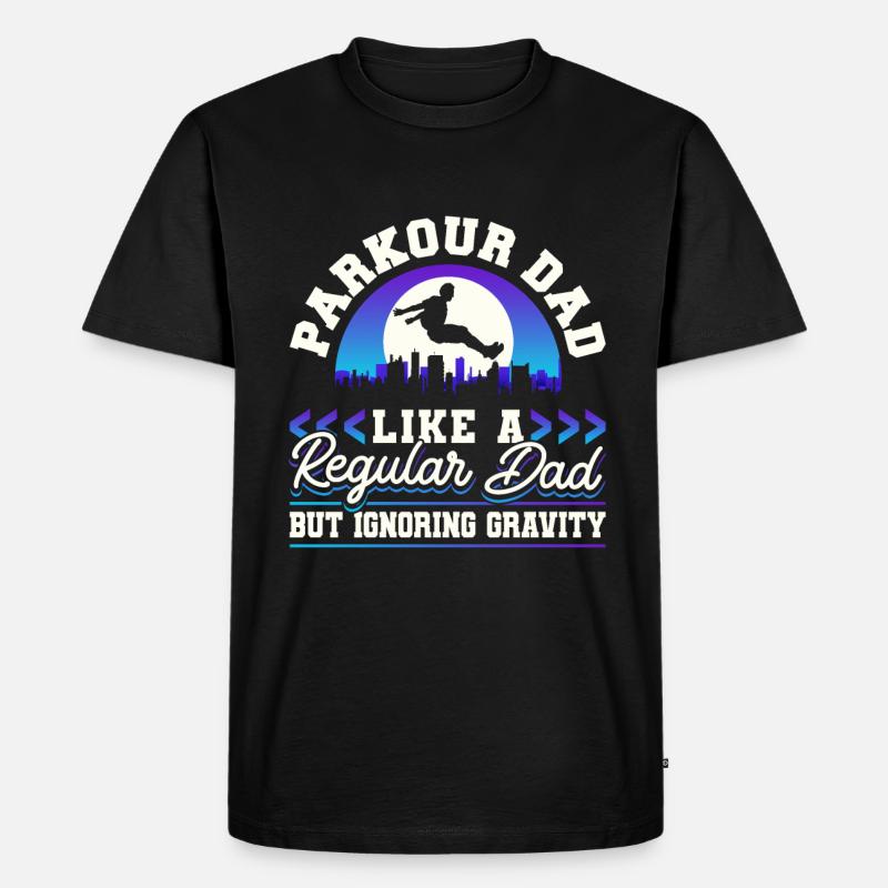 Parkour Freerunning Traceur - Männer Premium Bio T-Shirt - Schwarz