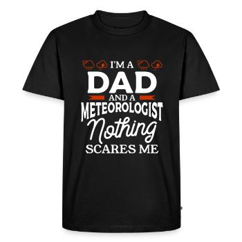 Je suis un observateur météorologique Météo météorologie - T-shirt Premium bio Homme - noir - Devant - Nico (187cm)