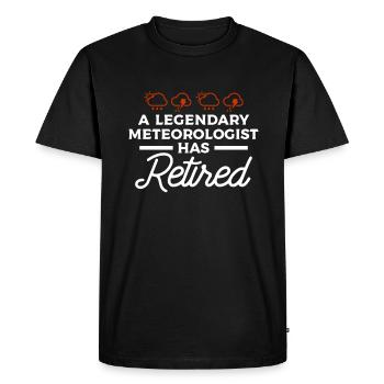 I'm A Weather Watcher Weather Forecast Meteorology - Men's Premium Organic T-Shirt - black - Front - Nico (187cm)