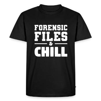 Forensic Files & Chill Forensic Investigator - Men's Premium Organic T-Shirt - black - Front - Nico (187cm)