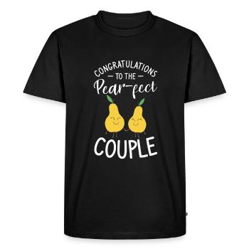 Congratulations To The Pear-fect Couple Marriage - Men's Premium Organic T-Shirt - black - Front - Nico (187cm)