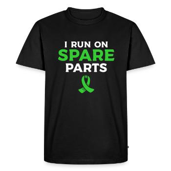 I Run On Spare Parts Kidney Transplant Surgery - Men's Premium Organic T-Shirt - black - Front - Nico (187cm)