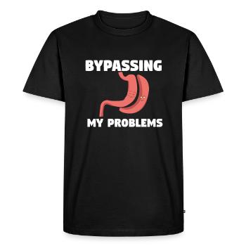 Bypassing My Problem Bariatric Surgery Gastric Sur - Men's Premium Organic T-Shirt - black - Front - Nico (187cm)