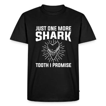 Juste une dent de requin de plus, je promets Biologie Fossile - T-shirt Premium bio Homme - noir - Devant - Nico (187cm)