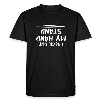 Check Out My Hand Stand Acrobatie Gymnaste Gymnaste - T-shirt Premium bio Homme - noir - Devant - Nico (187cm)