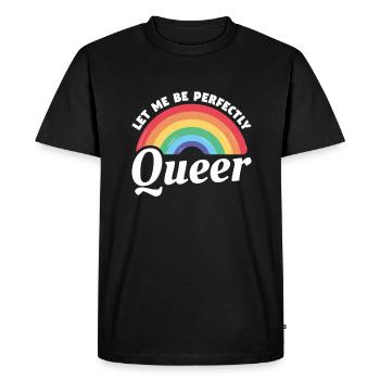 Laissez-moi être parfaitement queer LGBT Pride Awareness - T-shirt Premium bio Homme - noir - Devant - Nico (187cm)