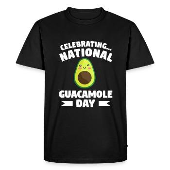 Célébration de la Journée nationale du guacamole Avocado Guac - T-shirt Premium bio Homme - noir - Devant - Nico (187cm)