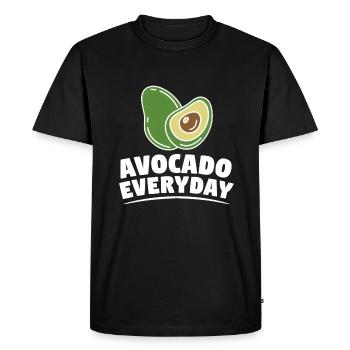Avocat Tous les jours Journée nationale du guacamole Guac - T-shirt Premium bio Homme - noir - Devant - Nico (187cm)