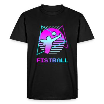 Joueur de Fistball Classique Rétro Vintage - T-shirt Premium bio Homme - noir - Devant - Nico (187cm)