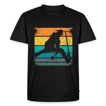 Stunt Scooter Kids Trick Scooter Scooter Fun - Men's Premium Organic T-Shirt - black - Front - Nico (187cm)