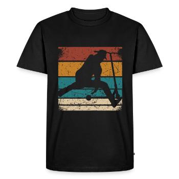 Stunt Scooter Kids Stunt Scooter Teenager Scooter - Men's Premium Organic T-Shirt - black - Front - Nico (187cm)