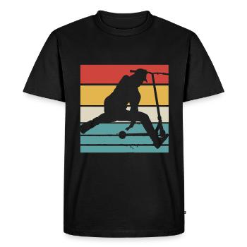 Stuntscooter Enfants Stunt Scooter Kick Scooter Fun - T-shirt Premium bio Homme - noir - Devant - Nico (187cm)