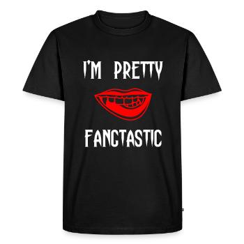 I'm Pretty Fangtastic Vampire Halloween - Men's Premium Organic T-Shirt - black - Front - Nico (187cm)