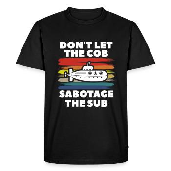 Ne laissez pas l’épi saboter la sous-marine militaire S - T-shirt Premium bio Homme - noir - Devant - Nico (187cm)