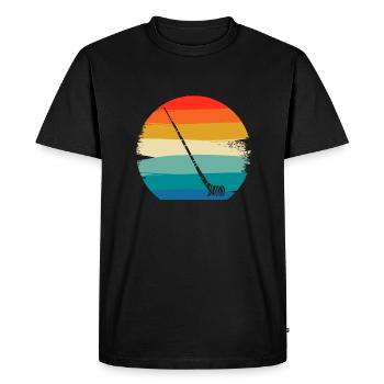 Retro Vintage Classic pour un joueur de cor des Alpes fait - T-shirt Premium bio Homme - noir - Devant - Nico (187cm)