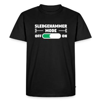 Sledgehammer Mode On Home Improvement Handyman - Men's Premium Organic T-Shirt - black - Front - Nico (187cm)