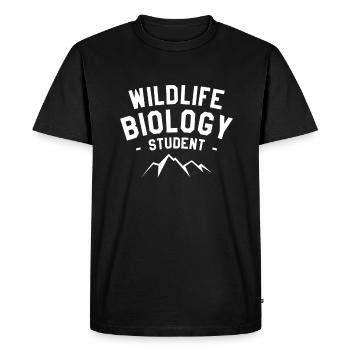 Wildlife Biology Student Biologist - Men's Premium Organic T-Shirt - black - Front - Nico (187cm)