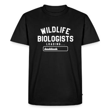 Wildlife Biologists Loading Biology Student - Men's Premium Organic T-Shirt - black - Front - Nico (187cm)